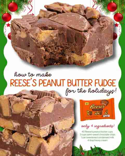Calling all Reese’s lovers—this Reese’s Peanut Butter Fudge is rich, creamy, and loaded with peanut...