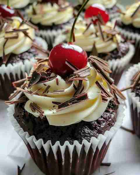 Black Forest Cupcakes Ingredients For the cupcakes (makes 12): 1 cup (130 g) all-purpose flour ½ cup...