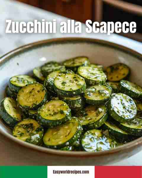 🇮🇹 Zucchini alla Scapece A classic Neapolitan side dish of fried zucchini slices marinated in vinega...
