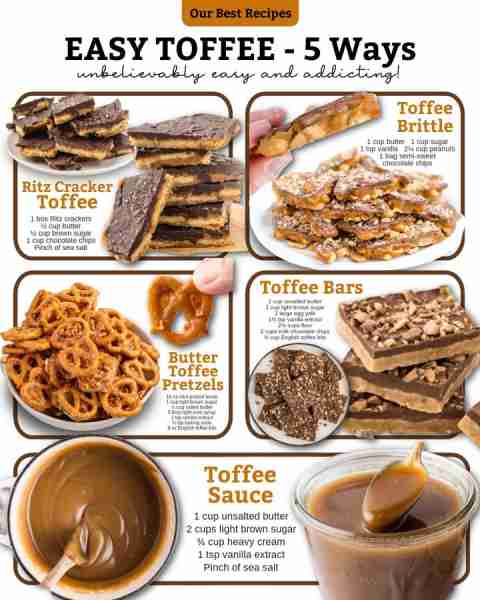 One bite = hooked. 🤎 Easy toffee, 5 ways to satisfy that sweet tooth! Ingredients 🤎 Ritz Cracker T...