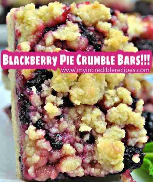Incredible Blackberry Pie Crumble Bars! 💜 Perfect anytime, Pure Delicious! Yes! 💜 RECIPE BELOW! 💜