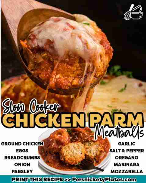 😍🍝🍴 Get ready to impress your taste buds with these delicious Chicken Parmesan Meatballs!