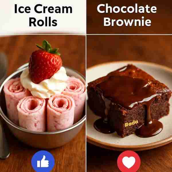 🍦🍫 Ice Cream Roll Ice cream rolls are a Thai-inspired dessert made by spreading liquid ice cream b...