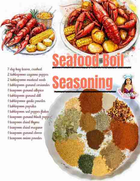 Homemade and Salt- Free Delicious Seafood Boil Seasoning! Mix everything and store in an airtight c...