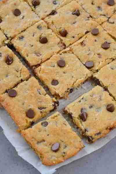 These sheet pan cookies are the quickest and easiest way to enjoy your favorite keto dessert! No chi...