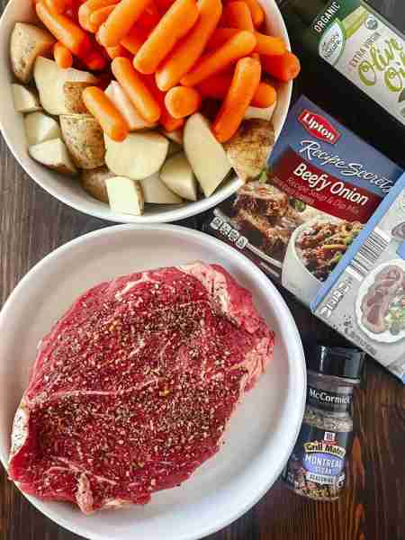 Easy Pot Roast with Onion Soup Mix (Slow Cooker or Oven) Ingredients Meat • 2 lb Chuck, roast • 1 tb...