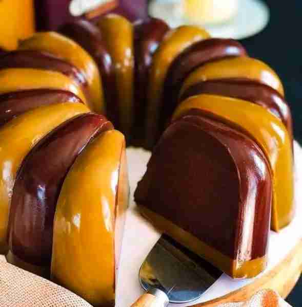 PUDING COKLAT MOCCA Bahan lapisan coklat : 3 sachet Agar-agar plain 1 liter Susu cair UHT coklat 1 l...