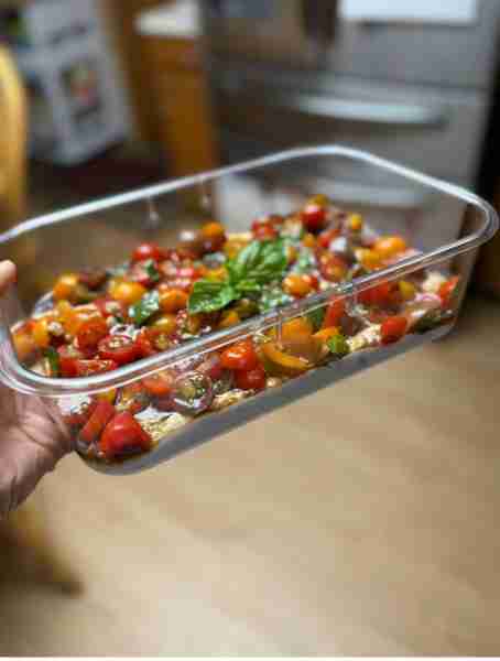 So delicious and Creamy Bruschetta Dip! I got lots of tomatoes in my garden. So, I decided to make B...