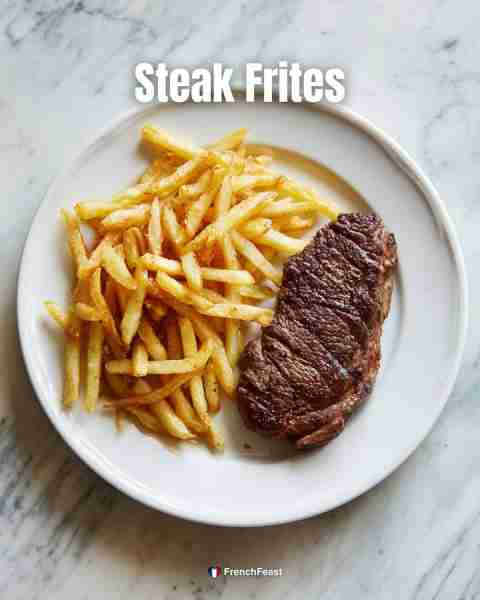 🍟 Steak Frites Classic French bistro dish: steak served with golden fries. Needed: – 1 Steak cut –...
