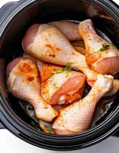 Put raw chicken drumsticks in a slow cooker with these 3 ingredients. You’ll want it every night.. F...