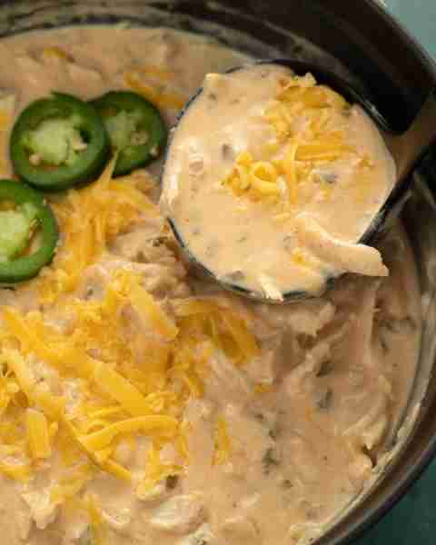 This Cheesy Jalapeno Chicken Soup has all the flavor of a jalapeno popper but in a creamy, hearty so...