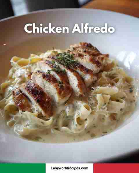 Chicken Alfredo — make it tonight! Recipe below 🍗🍝