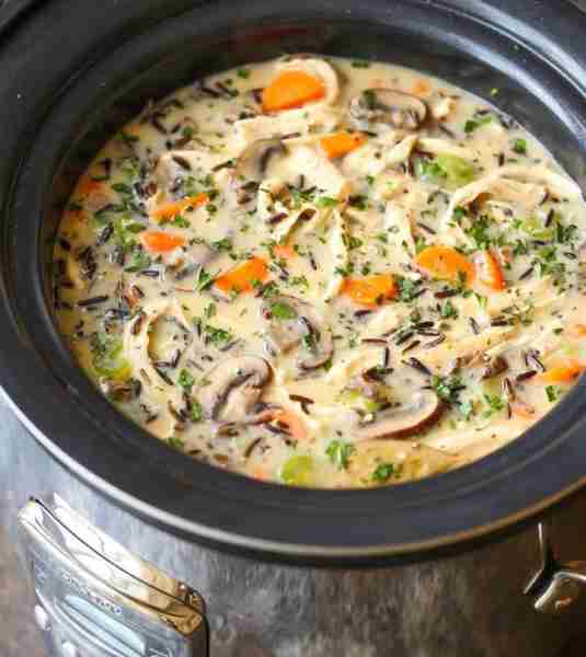 Slow Cooker Chicken and Wild Rice Ingredients: 2 boneless, skinless chicken breasts or thighs (about...