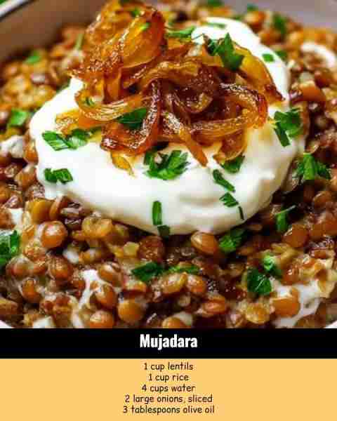 Discover the comforting flavors of Mujadara, a delightful lentil and rice dish crowned with sweet ca...