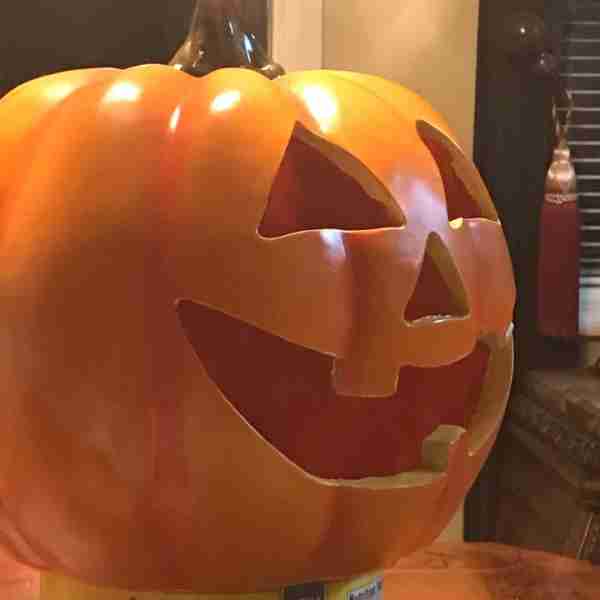 I shop a lot on line, it is much easier for me. This was a TJ Maxx find! I found this Pumpkin at TJ...