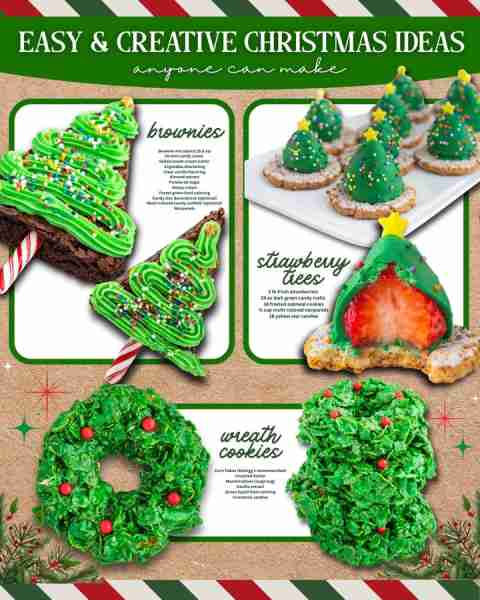 Celebrate the season with these Christmas Dessert Tray Favorites!! 1️⃣ CHRISTMAS BROWNIES 18.3 oz br...