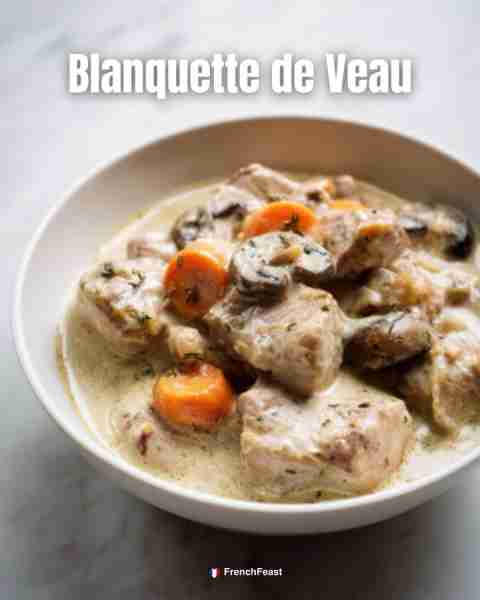 🥘 Blanquette de Veau Creamy veal stew with carrots and mushrooms. French comfort food at its best....