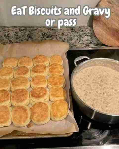 Biscuits and Gravy Fluffy, buttery biscuits smothered in creamy sausage gravy – the ultimate Souther...