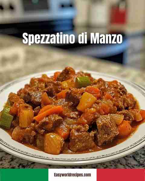 🇮🇹 Spezzatino di Manzo (Beef Stew) This rustic beef stew features tender beef simmered with vegetabl...