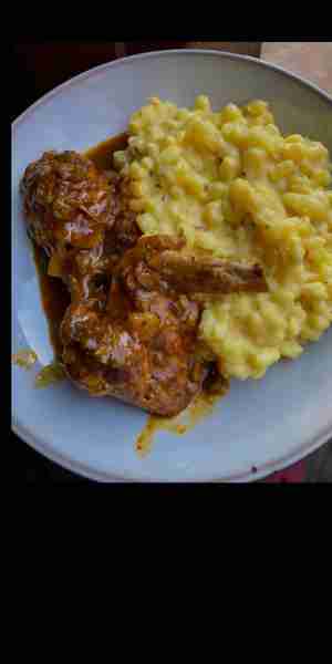 Creamy samp and chicken stew 😋