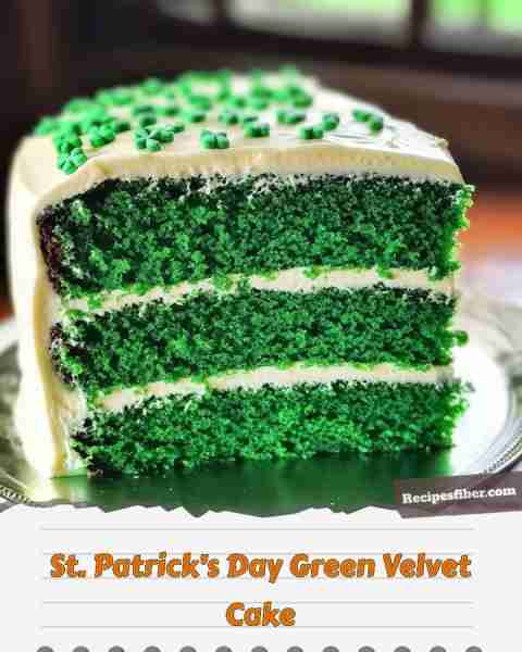 St. Patrick’s Day Green Velvet Cake 🎉 Celebrate St. Patrick's Day with this festive and delicious...