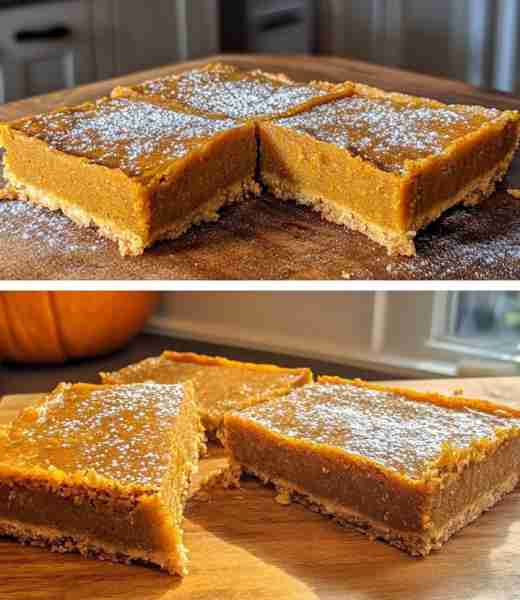 Vegan Pumpkin Bars 😍 I baked about 100 dozen bars for the holidays and these were everyone’s favori...