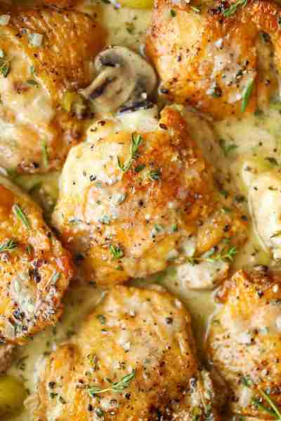 French Chicken Casserole - The coziest, most wholesome meal. With golden brown chicken, tender potat...