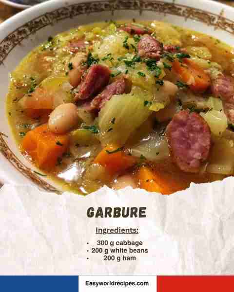 🥬 Garbure (Cabbage & Bean Soup) 🥣🥓 A rustic Pyrenean soup of cabbage, beans, and ham — warming an...
