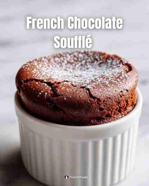 🍫 French Chocolate Soufflé Light, airy, rich with chocolate. Straight from the oven magic. Needed:...