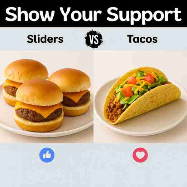 Sliders 🍔 Small but mighty, sliders pack the full flavor of a burger into a few satisfying bites. P...