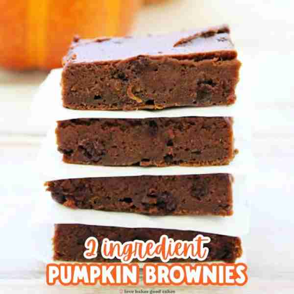 This Pumpkin Brownies recipe is so simple and perfect for Fall! With only 2 ingredients and about 30...