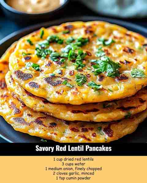 These Savory Red Lentil Pancakes are a delicious and nutritious twist on breakfast, perfect for any...