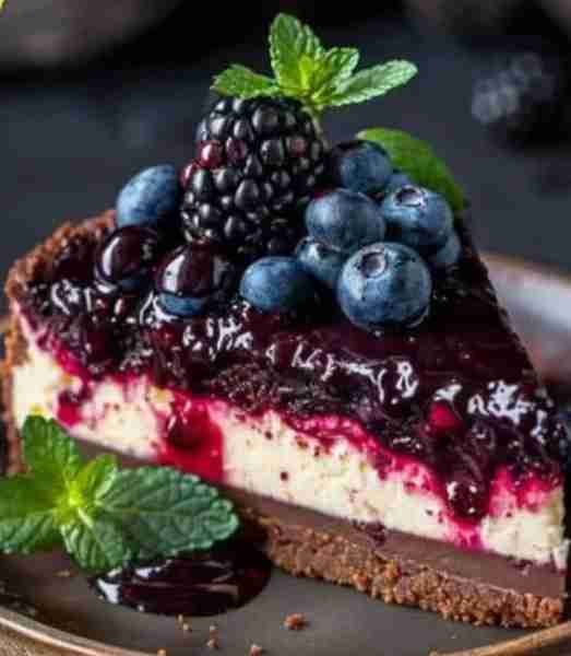 💕😋Mixed Berry Cheesecake with Chocolate Crust Ingredients: For the crust: 2 cups chocolate graham...