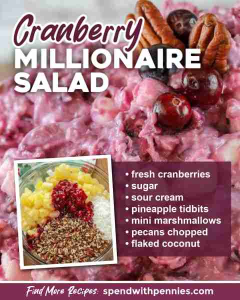 Comment RECIPE to get the recipe! Cranberry Salad is the perfect side for any turkey dinner! A delic...