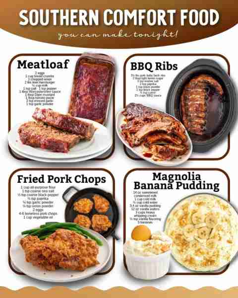 Bring a little Southern comfort to your table tonight—hearty, homey, and full of flavor! 🤤 Ingredie...