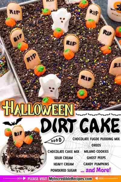 Halloween Dirt Cake! 🎃👻👻 Soo Cute! 🪦 Take Halloween traditions to the Next Level! 😁 Ghost peeps...