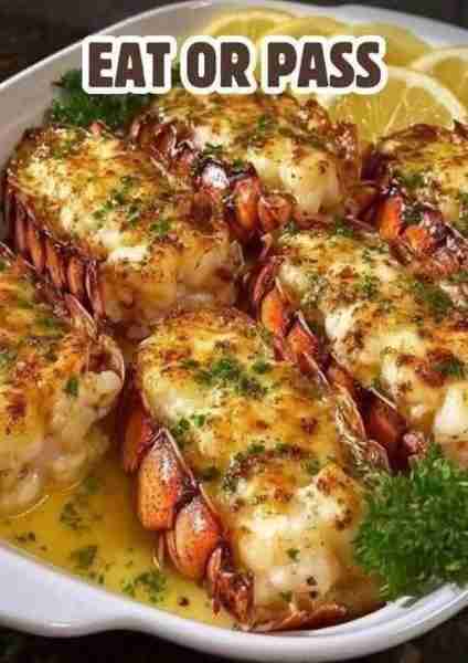 Baked Lobster Tails with Garlic Butter Ingredients 2 lobster tails 4 tbsp butter, melted 2 garlic cl...