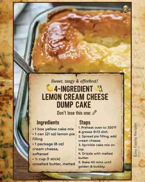 🔥 I’ve been making this for years, and it never fails—soft lemon filling, creamy cream cheese, and...