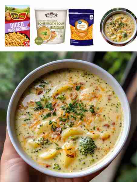 Crock Pot Potato Broccoli Cheddar Soup Ingredients: - 4 cups diced potatoes - 2 cups chopped broccol...