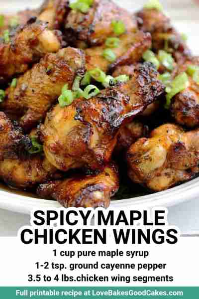 These Spicy Maple Chicken Wings are perfect for game day or a party. ⬇️ LINK IN COMMENTS ⬇️