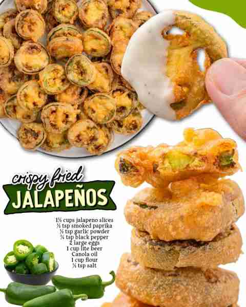 Crispy, spicy, and oh-so-addicting… Jalapeño Bottle Caps are the ultimate snack! 🔥 Ingredients Cano...