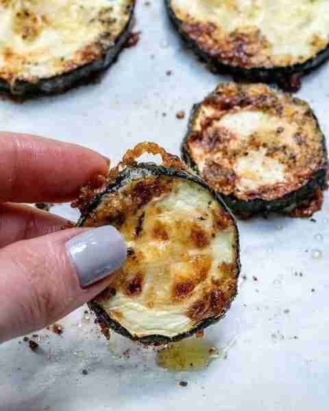 Parmesan Baked Zucchini Rounds