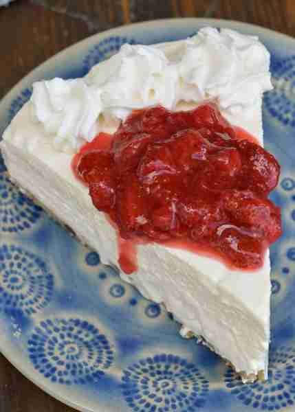 This No Bake Cheesecake is a low carb, keto-friendly vanilla cheesecake with your favorite toppings!...