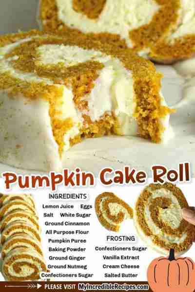 Pumpkin Roll with Cream Cheese Frosting! 🧡 So Excited for Fall Baking! 🧡 Yummy! RECIPE BELOW!