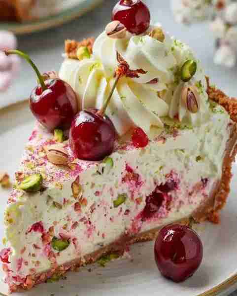 Lemon-Lime Cherry Pistachio Cheesecake Recipe Ingredients 1 1/2 cups graham cracker crumbs 1/4 cup s...