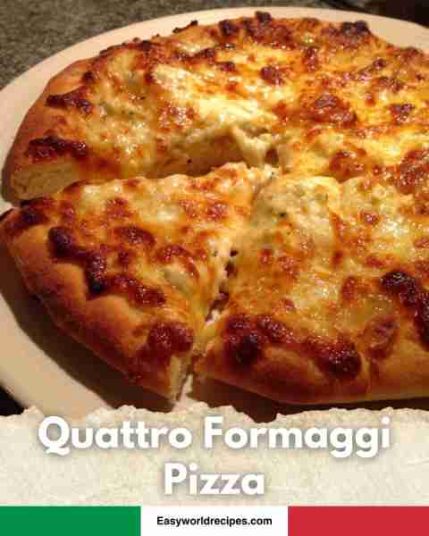 🧀 Quattro Formaggi Pizza Cheesy heaven! 4 cheeses melting into one crispy crust. You’ll need: – Moz...