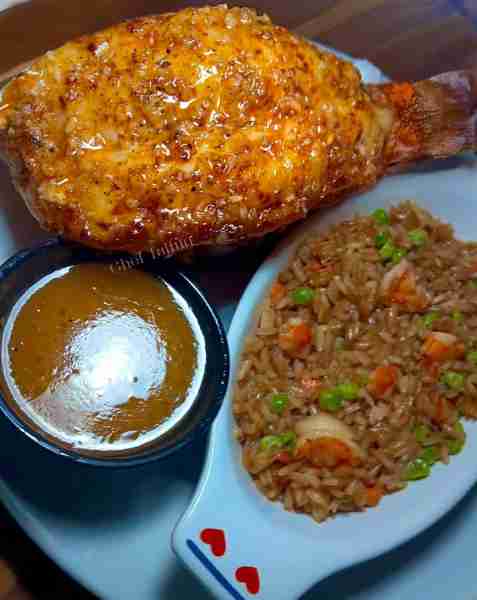 Cowboy Butter Broiled Lobster Tail & Shrimp Fried Rice Seafood Sunday dinner ❤️ Oh… the Cowboy butte...