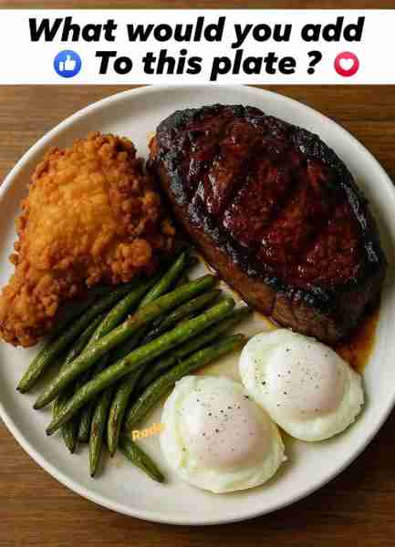 BBQ Steak 🥩 – A thick, juicy cut of steak glazed with rich barbecue sauce, beautifully charred with...