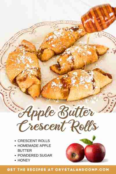 "🍎 APPLE BUTTER CRESCENT ROLLS This is what FALL tastes like! RECIPE IN THE COMMENTS "