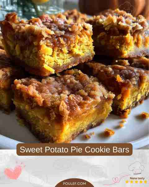Sweet Potato Pie Cookie Bars These Sweet Potato Pie Cookie Bars bring the cozy flavors of fall right...